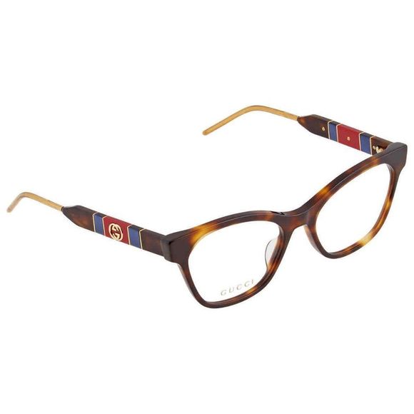 NEW Gucci Tortoise Havana Cat Eye Women's Eyeglasses - Picture 1 of 4